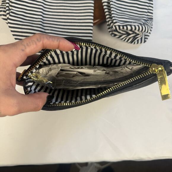 Joy Mangano Double Decker Leather Purse W/Tote & Wristlet 4 Piece Set NWT - Picture 6 of 8